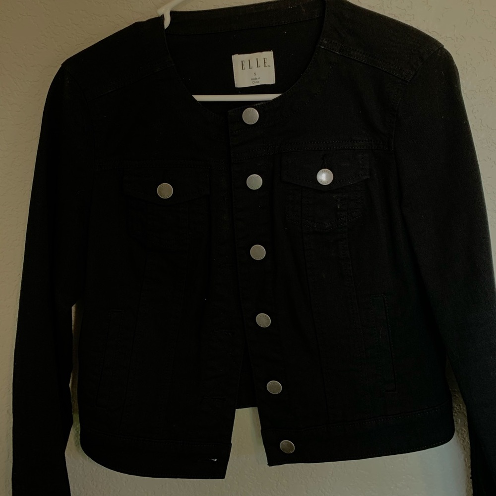 Black jean jacket